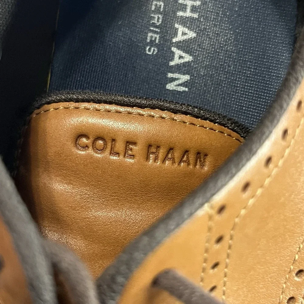 Cole Haan C34120 Grand OS Wingtip Oxford Brown Leather Mens Dress‎ Shoe 11 M